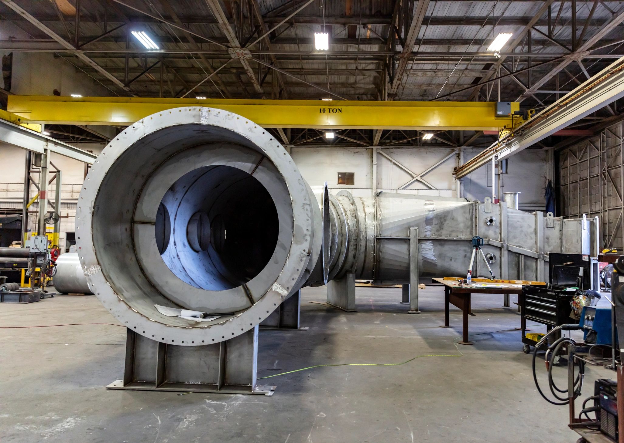 Industrial steel fabrication facility